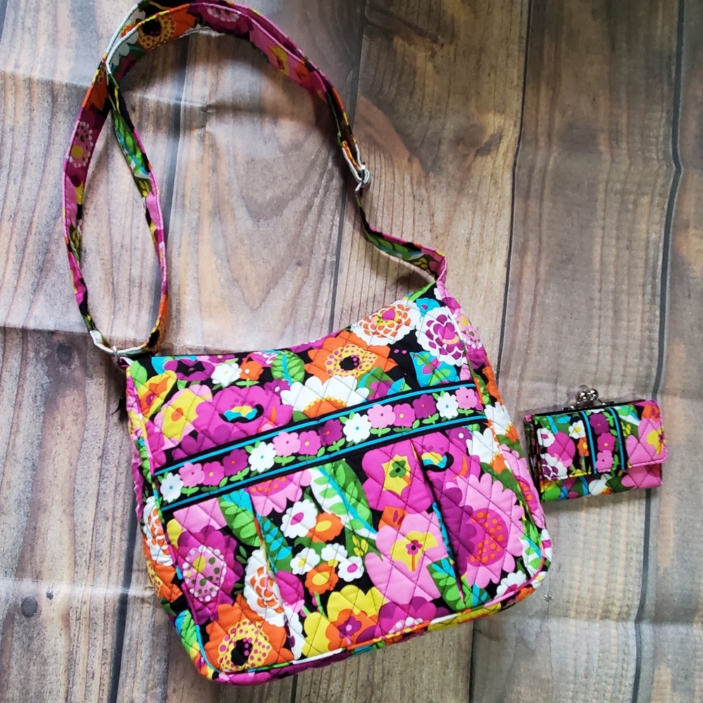 Vera Bradley floral purse with wallet